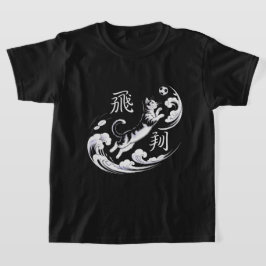 浮世絵風の猫サッカー:日本美術愛好家に捧ぐ Tシャツ