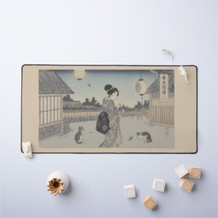 浮世絵風マウスパッド - ドラマチックJAPAN デスクマット