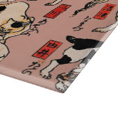 浮世絵風 猫柄: 国芳 カッティングボード (角)