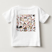 浮世絵風 猫柄: 国芳 ベビーTシャツ (裏面)