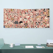 浮世絵風 猫柄: 国芳 横断幕 (トレードショー)