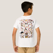 浮世絵風 猫柄: 国芳 Tシャツ (裏面フル)