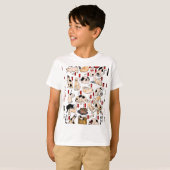 浮世絵風 猫柄: 国芳 Tシャツ (正面フル)
