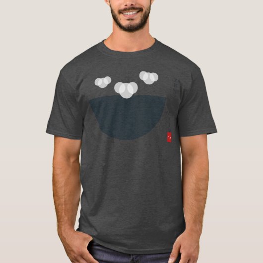 浮世絵風 禅ブリューの日本的大波コーヒーボウル Tシャツ (正面)