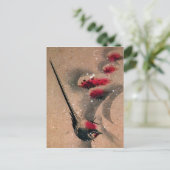 浮世絵鳥 ポストカード (スタンド正面)