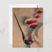 浮世絵鳥 ポストカード (正面/裏面)