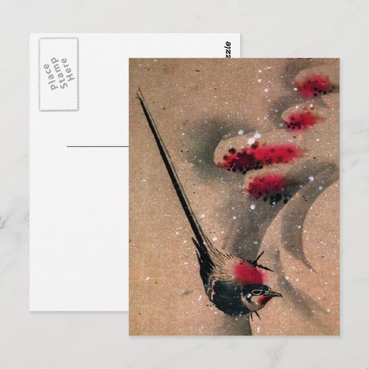 浮世絵鳥 ポストカード (正面/裏面)