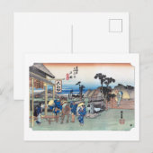 浮世絵 ひろしげ 東海道五十三次 No.05-1 戸塚 ポストカード (正面/裏面)