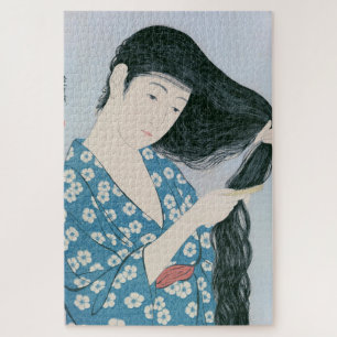 浮世絵[五葉]ヘアコーミング ジグソーパズル
