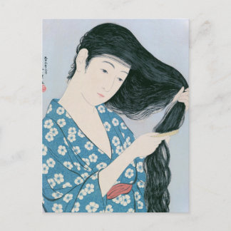 浮世絵[五葉]ヘアコーミング ポストカード