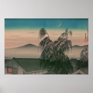 浮世絵 [五葉] 宵月 (XL) ポスター