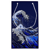 浮世絵・北斎の波 モダンスタイル スモールペーパーバッグ (裏面)