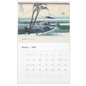 浮世絵[北斎]山富士36景(M) カレンダー (2月 2026)