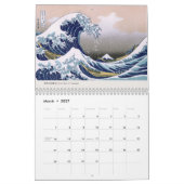 浮世絵[北斎]山富士36景(M) カレンダー (3月 2027)