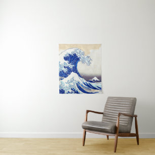 浮世絵 – 北斎: No21 素晴らし Wave - タペストリー