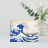 浮世絵 – 北斎： No.21素晴らし Wave - シーズンポストカード (スタンド正面)