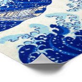 浮世絵 – 北斎： No.21素晴らし Wave - ポスター (角)