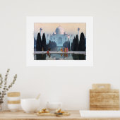 浮世絵 – 吉田 – 03 - Taj Mahal in Morning Mist ポスター (キッチン)