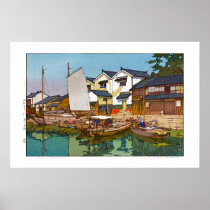 浮世絵 – 吉田 – 05 – 鞆の浦の倉 –  ポスター