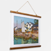 浮世絵 – 吉田 – 05 – 鞆の浦の倉 –  吊り下げ型タペストリー (傾斜あり)