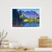 浮世絵 – 吉田 – 11 – 穂高山 – ポスター (キッチン)