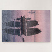 浮世絵 – 吉田 – 12 – セーリングボート夕べ- ジグソーパズル (横)