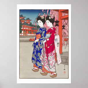 浮世絵 – 吉田 – 14 – 舞子 – ポスター