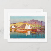 浮世絵 – 吉田 – 17 – 潮待ち – ポストカード (正面/裏面)