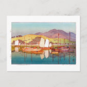 浮世絵 – 吉田 – 17 – 潮待ち – ポストカード (正面)