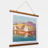 浮世絵 – 吉田 – 17 – 潮待ち – 吊り下げ型タペストリー (傾斜あり)