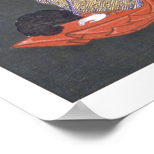 浮世絵- 和漢百物語 No.02 - 伊賀局・藤原仲成霊 - ポスター (角)