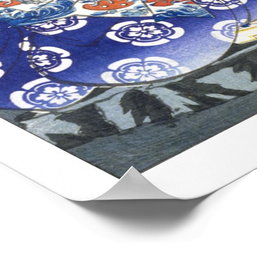 浮世絵- 和漢百物語 No.09 - 小田春永 - ポスター (角)