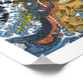 浮世絵- 和漢百物語 No.15 - 入雲竜公孫勝 - ポスター (角)