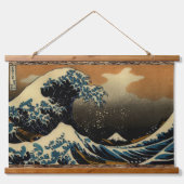 浮世絵 大波 日本 ホクサイ 海 装飾 吊り下げ型タペストリー (正面)