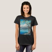 浮世絵 富士山 和風 絵画 プリント マスターピース Tシャツ (正面フル)