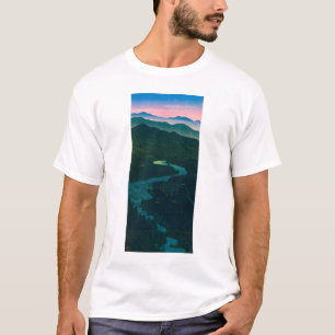 浮世絵 巴水 第58 越中庵谷峠 Tシャツ