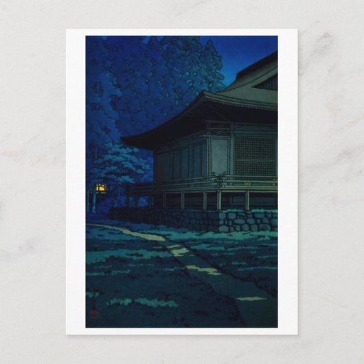 浮世絵【巴水】A24 京都大原三千院 ポストカード (正面)