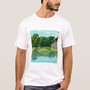 浮世絵 巴水 No50 岡山後楽園 Tシャツ