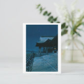 浮世絵 巴水 No51 京都清水寺 ポストカード (スタンド正面)