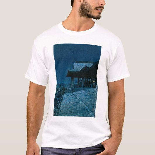 浮世絵 巴水 No51 京都清水寺 Tシャツ (正面)