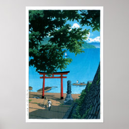 浮世絵 - 巴水 - No.32 中禅寺歌ヶ浜 ポスター