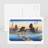 浮世絵 広重 No.02-2 川崎 ポストカード (正面/裏面)