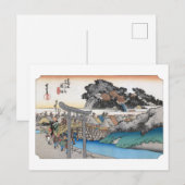 浮世絵 広重 No.06 藤沢 ポストカード (正面/裏面)