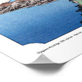 浮世絵 – 広重 – No.10箱根 – ポスター (角)