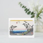 浮世絵 広重 No.32 白須賀 ポストカード (スタンド正面)