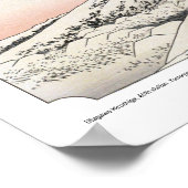 浮世絵 – 広重 – No.46亀山 –  ポスター (角)