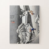 浮世絵 廣重 東海道五十三次之内 蒲原 ジグソーパズル (縦)