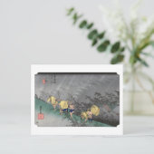 浮世絵 廣重 東海道五十三次 庄野 ポストカード (スタンド正面)