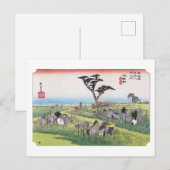 浮世絵 廣重 東海道五十三次 池鯉鮒 ポストカード (正面/裏面)