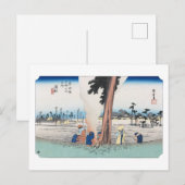 浮世絵 廣重 東海道五十三次 浜松 ポストカード (正面/裏面)